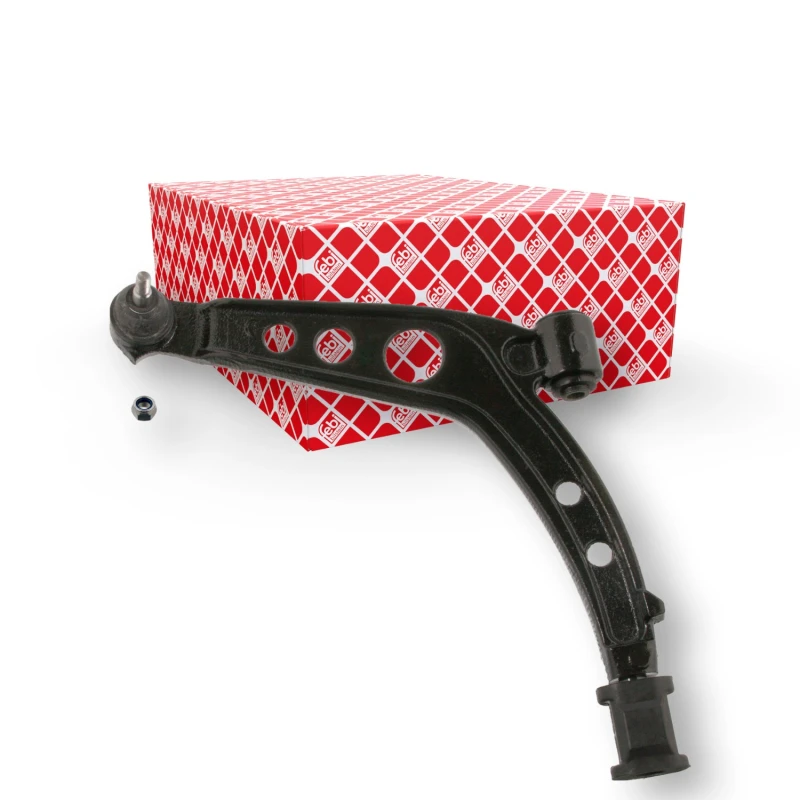 Image of FEBI BILSTEIN 12059 Suspension arm Control Arm, Cast Steel, Left, with ball joint, with lock nut Cast Steel Track Control Arm (273)