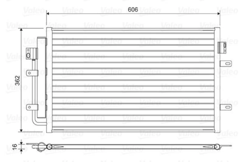 Image of Air conditioning condenser VALEO 822551