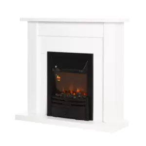 image of 1000W/2000W Electric Fire & Mantelpiece w/ LED Flames Remote Timer Safe Cut-Off