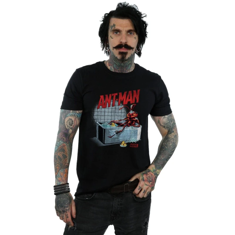 Image of Marvel Marvel Men Ant-Man And The Wasp Bathing Ant T-Shirt in Black Size: Small Black S Male 5059114557257