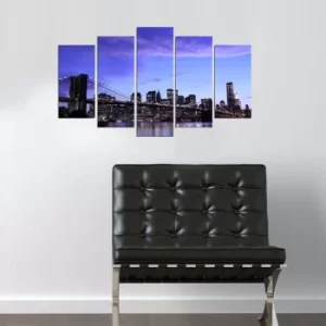 Image of 5BRMDF-4 Multicolor Decorative MDF Painting (5 Pieces)
