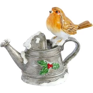 image of Craycombe Trinkets Robin on Watering Can