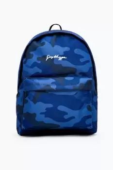 image of HYPE UNISEX NAVY CLASSIC CAMO SCRIBBLE BACKPACK