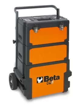 Image of Beta Tools C42H Tool Trolley with 3 Modules 042000002