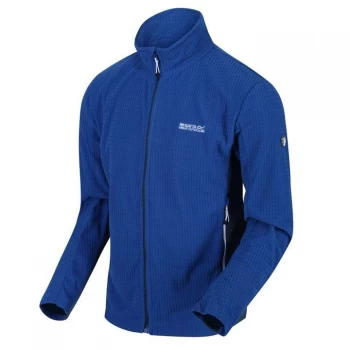 Image of Regatta Highton Full Zip Stretch Fleece - NautiBl/DkDe