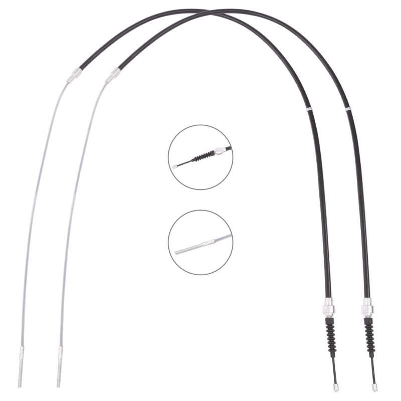 Image of RIDEX 124C1378 Brake Cable Right, 1721/1030mm Cable,parking brake (124)