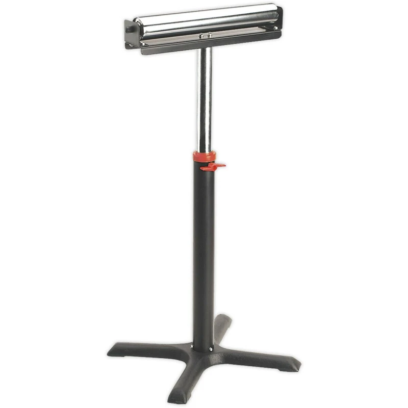 Image of Loops 690mm to 1180mm Freestanding Roller Stand - 90KG MAX Woodwork Table Extension Multi