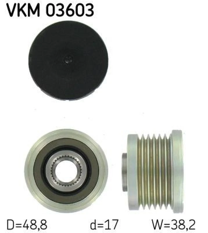 Image of SKF Alternator clutch pulley SKF VKM 03603