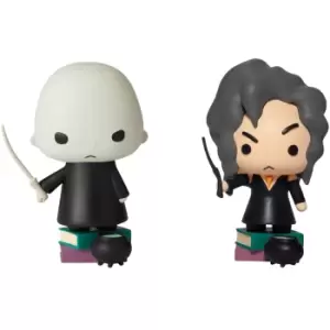 Image of Wizarding World of Harry Potter Voldemort and Bellatrix Charm Figures 2 Pack