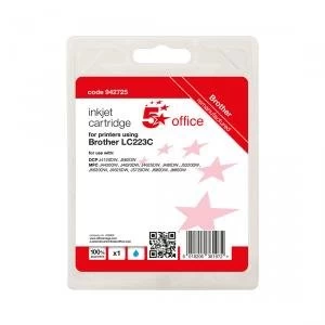Image of 5 Star Office Supplies Inkjet Cartridge Page Life Cyan 550pp Brother