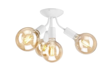 Viggo Multi Arm Semi Flush Ceiling Light White , 4x E27