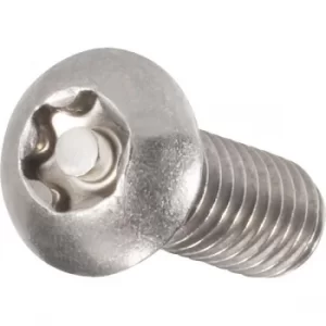 Image of Toolcraft 888780 Tamperproof Torx Panhead Screws A2 Stainless M5 x...