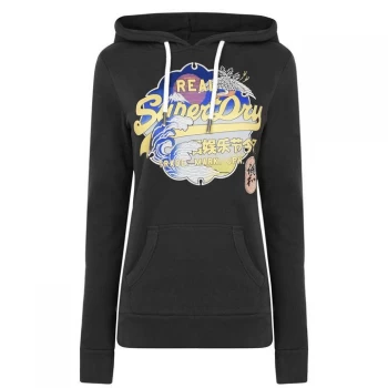 image of Superdry Itago Hoodie - Wshed Blk AFB