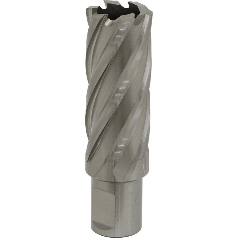 Image of Loops 24mm x 50mm Depth Rotabor Cutter - M2 Steel Annular Metal Core Drill 19mm Shank Metallics