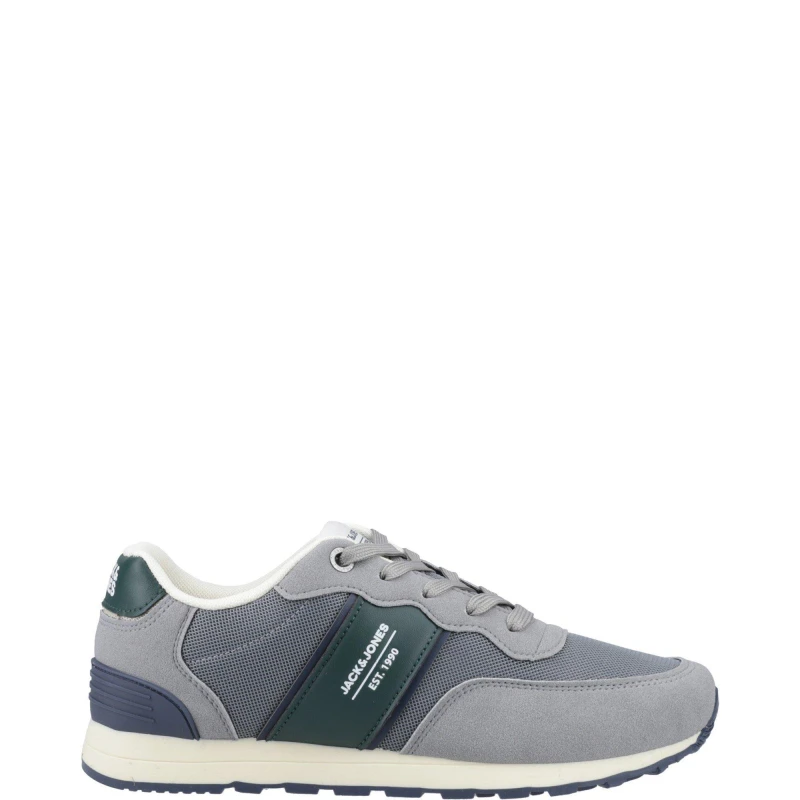 Image of Jack and Jones Spirit Runner Trainer Casual Shoes 8 (42) Grey 01518702280