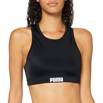 image of Puma Womens Racerback Swim Top XS / 6-8 Black