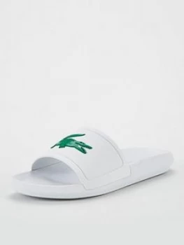Image of Lacoste Croco Sliders - White