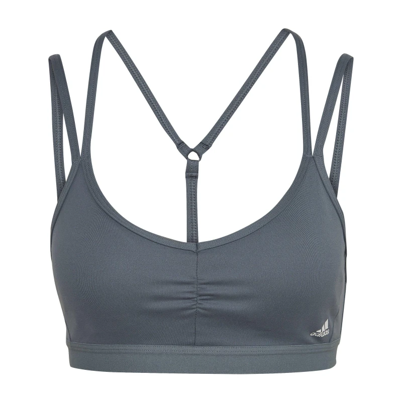 Image of adidas Yoga Essentials Light-Support Bra Womens - Blue Blue 30A