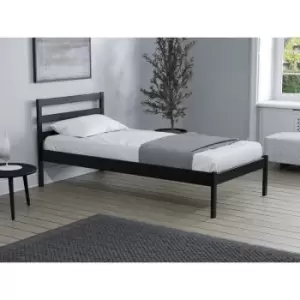 image of Luka Single Bed Black - Black