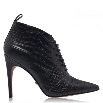 image of Reiss Aida Croc Boots - Soft Navy