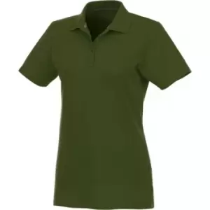 image of Elevate Womens/Ladies Helios Short Sleeve Polo Shirt (M) (Army Green)