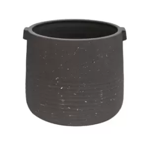 image of Aurora Terrazzo Handle Planter Slate, H21cm x D22cm