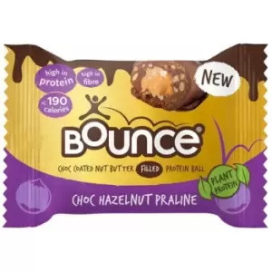 image of Bounce Dipped Hazelnut Praline Protein Ball - 40g x 12 - 702402