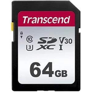 Image of Transcend 64GB SDXC Class 10 UHS-I U3 Flash Card