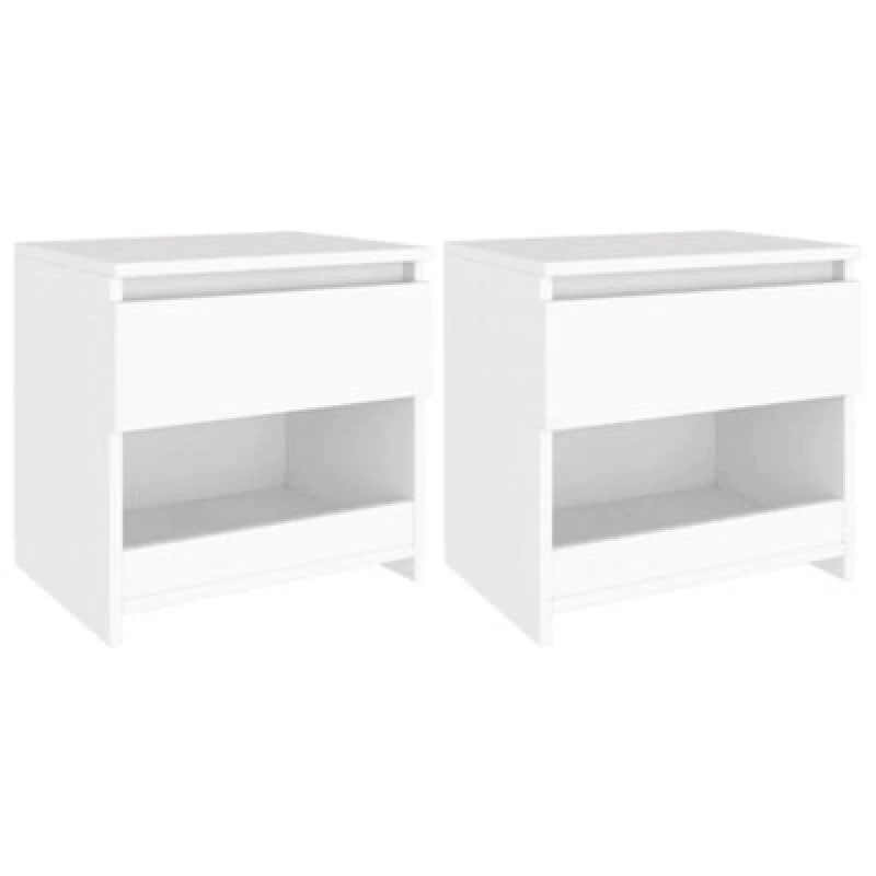 Image of VIDAXL Bedside Cabinets 2 pcs White 40x30x39cm Engineered Wood Vidaxl 8720286352908
