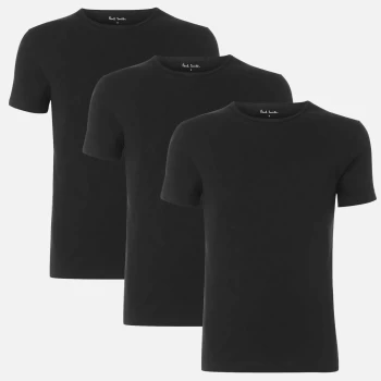 Image of Paul Smith Mens 3 Pack Crewneck T-Shirts - Black - S