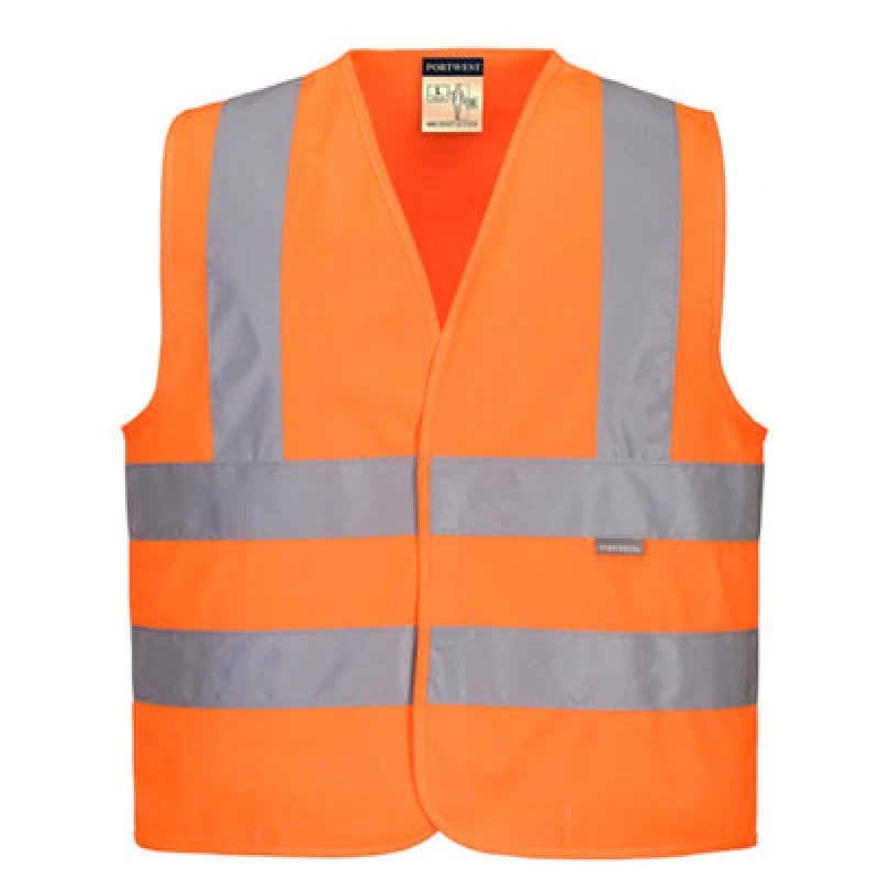Image of Portwest Junior Childrens Hi Vis Waistcoat JN14ORRM Colour: Orange