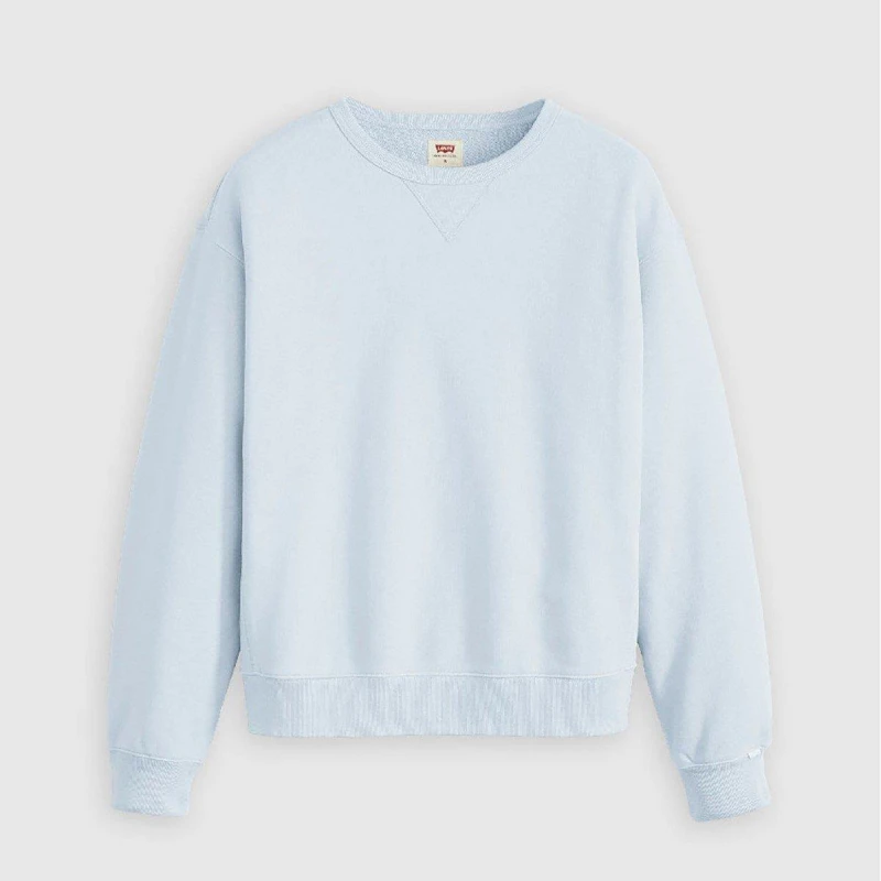 Image of Levis Womens Heritage Crew Sweatshirt Niagara Mist female 8 (XS)