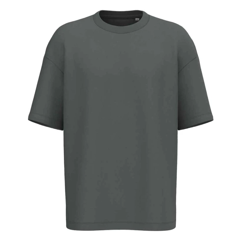 Image of Native Spirit Mens French Terry T-Shirt in Grey Size: Large Grey Male L