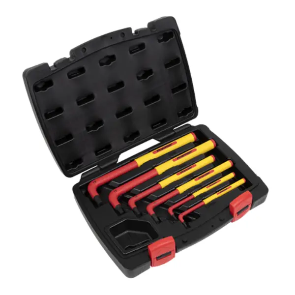Image of Sealey Premier Hex Key Set 6pc Extra-Long VDE