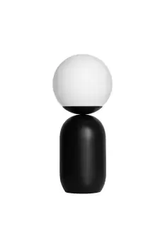 Notti Globe Table Lamp Black E14