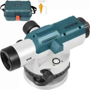 image of Automatic Optical Level, 24X, 40 mm Aperture Auto Level Kit with Magnetic Dampened Compensator and Transport Lock, Height Distance Angle Measuring