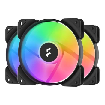 Image of Fractal Designs Aspect 14 RGB PWM 140mm Case Fan Triple Pack - Black