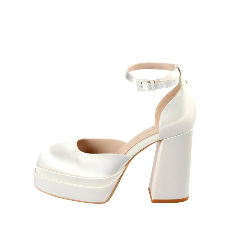 Image of Buffalo Womens high heel shoes Buffalo Bonny Dorsay Blanc Female 41