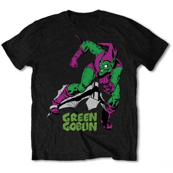 Image of Marvel Comics - Green Goblin Unisex Large T-Shirt - Black