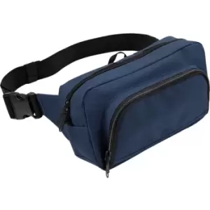 image of Organiser Belt / Waistpack Bag (2.5 Litres) (Pack of 2) (One Size) (French Navy) - Bagbase