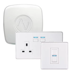 Image of Lightwave Lighting & Power Starter Kit (Smart Series) - White Metal
