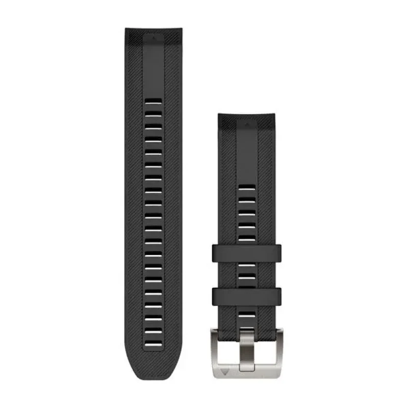 Image of Silicone watchband Garmin Quickfit 22 Noir Unisex TU