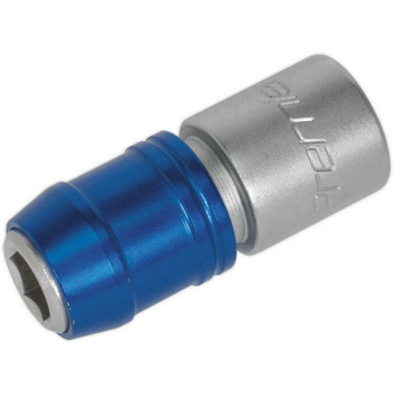 Image of Loops 10mm Quick Release Bit Adaptor - 1/2 Inch Sq Drive - Chrome Vanadium Steel Metallics