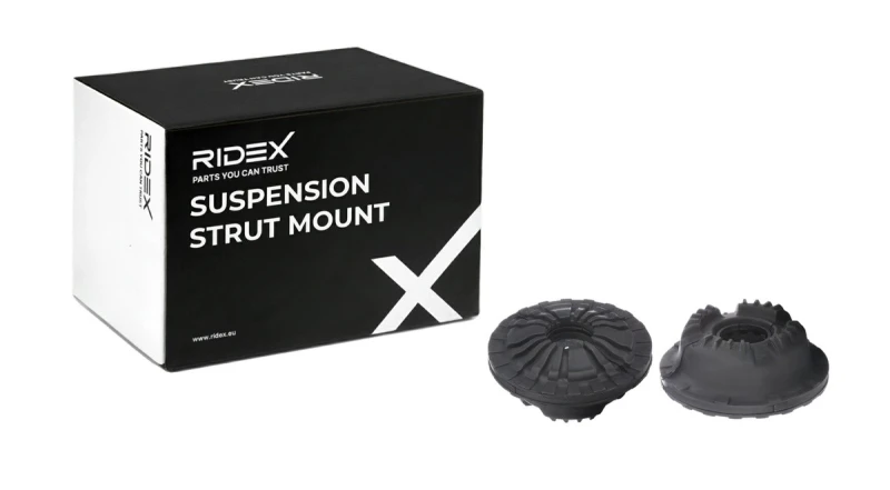 Image of RIDEX 1180S0980 Top strut mount Front Axle Elastomer Suspension Strut Support Bearing (1180)