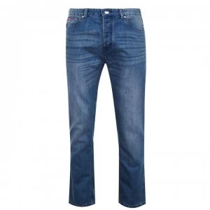 image of Lee Cooper Regular Jeans Mens - Mid Wash