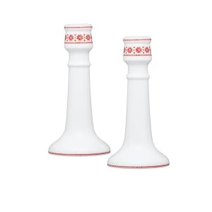 Image of Kitcheb Craft Kitchen Craft Christmas Candle Sticks - Set Of Two