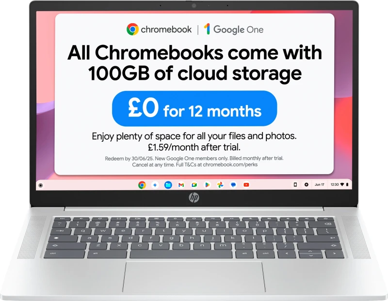 Image of HP 14" 14a-nf0002na Chromebook - Grey