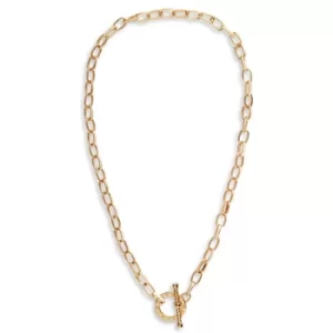 Image of Olivia Burton Bejewelled Gold Tone T-Bar Necklace