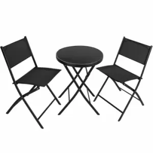 image of Tectake Garden Furniture Set Da¼sseldorf Black