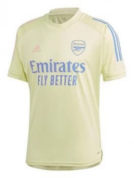 Adidas Mens Arsenal 20/21 Training Jersey, Yellow, Size S, Men